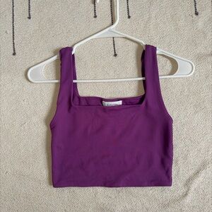 Aritzia Babaton Contour Square Neck Tank (color dewberry purple)
